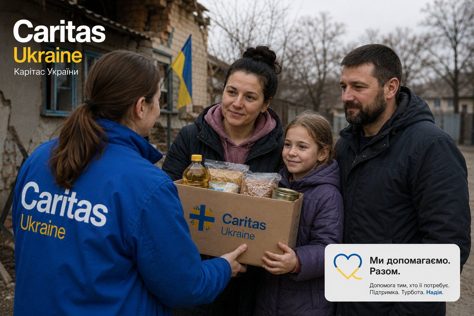 Карітас допомагає людям в Україні